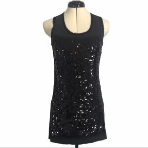 Simply Vera Vera Wang Sequined Top Black Grey XS